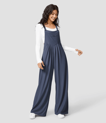 Loose Fit Women's Cotton Overalls