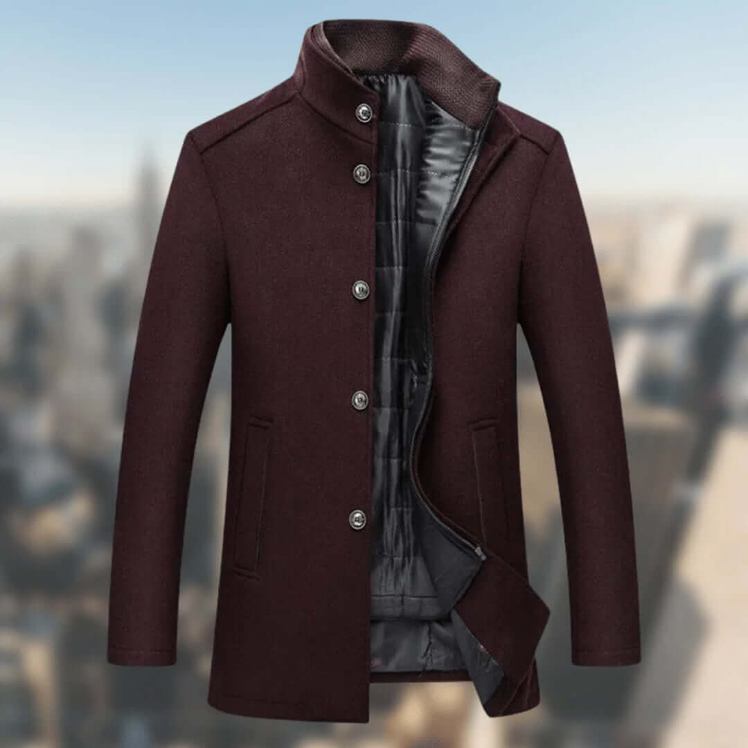 Thermal Insulated Parka for Men with Fur Hood