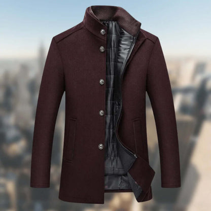 Thermal Insulated Parka for Men with Fur Hood
