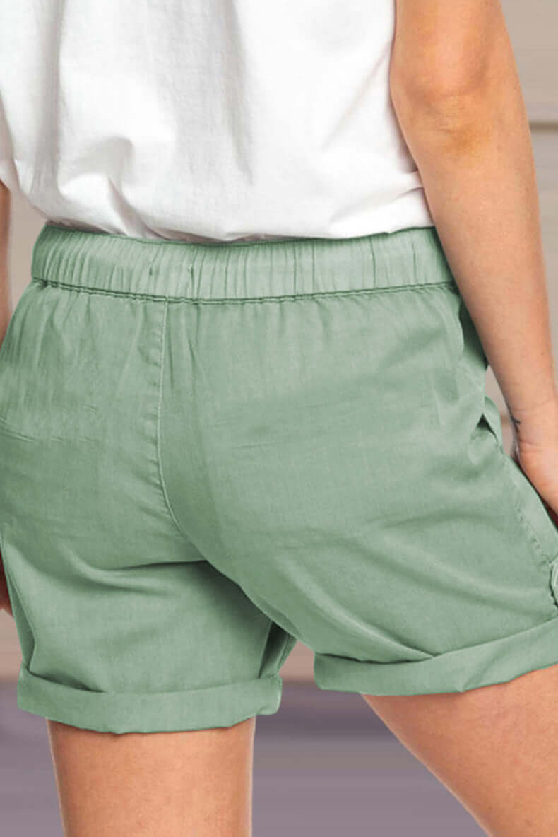 Comfortable Elastic Waist Women's Shorts