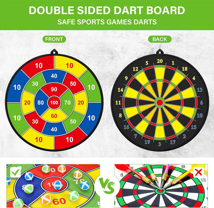 Big Two-Sided Dartboard for Children
