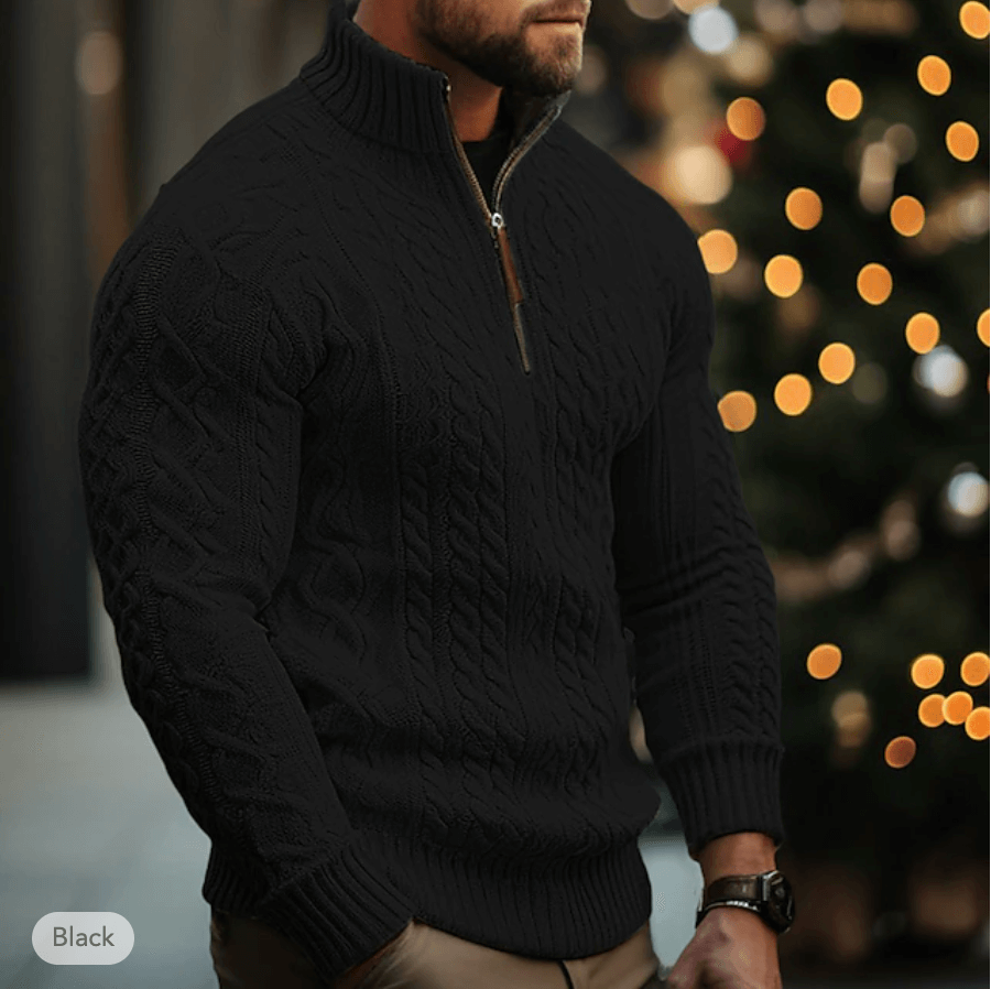 Men's Soft Fleece Zip Sweater