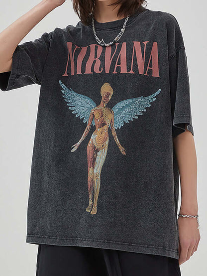 Classic Retro Style Tee Shirt - Luxivelle
