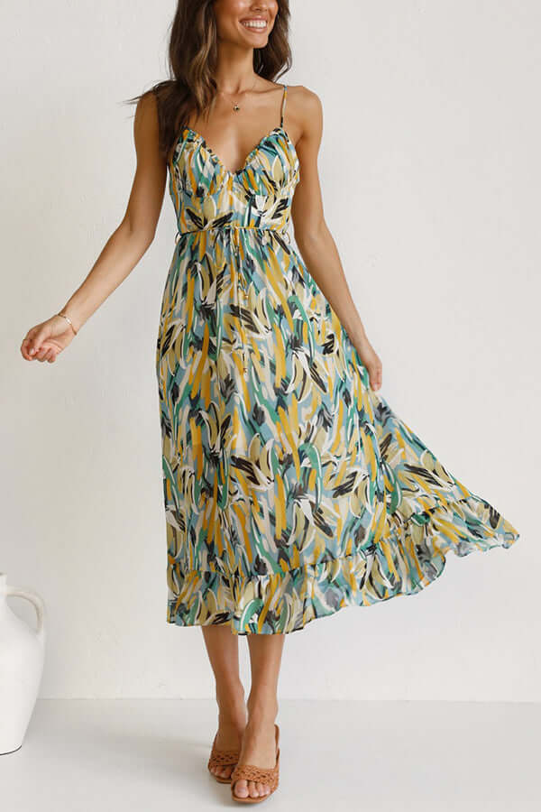 Ladies' Pretty Flower Tea Dress