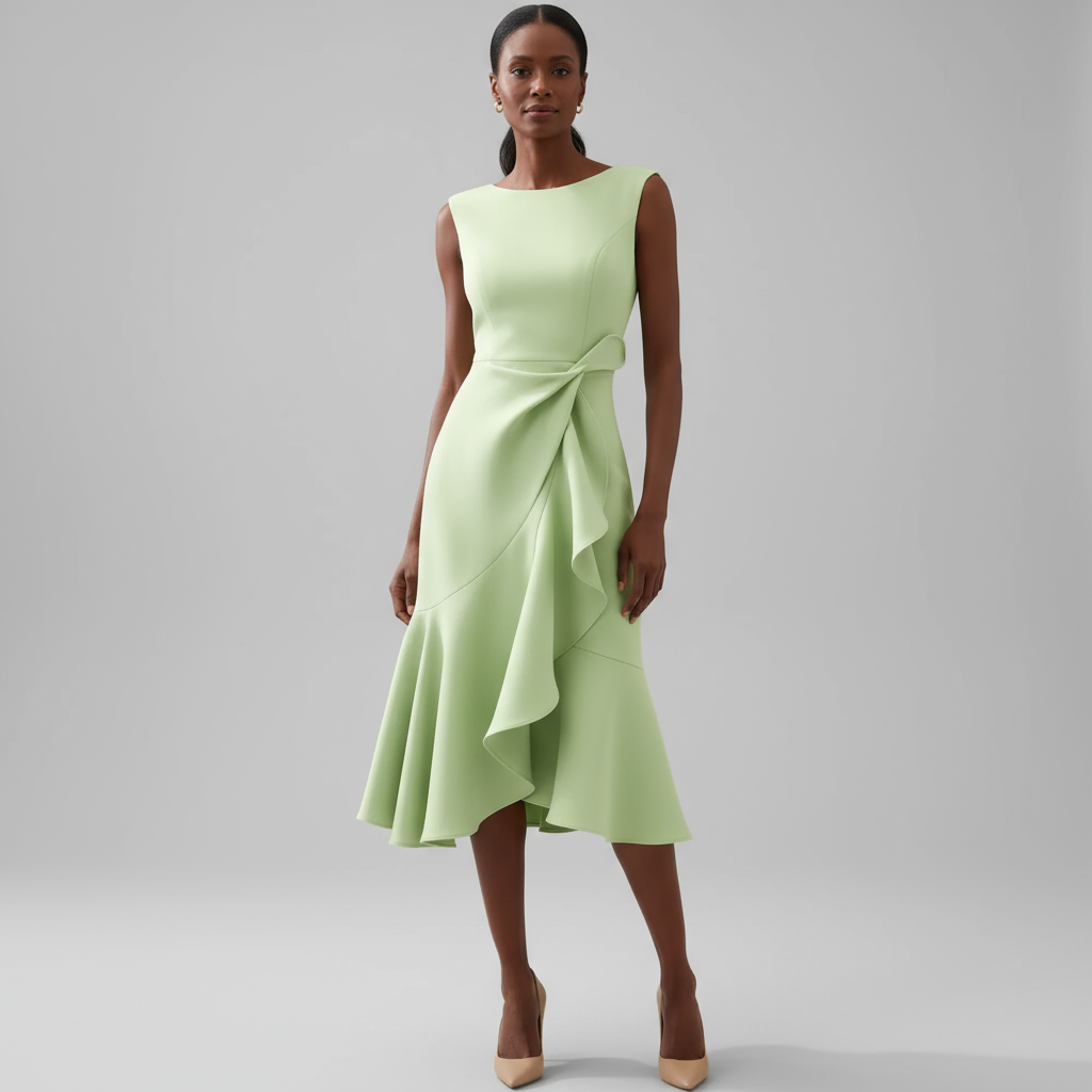 Elegant Flowy Midi Dress
