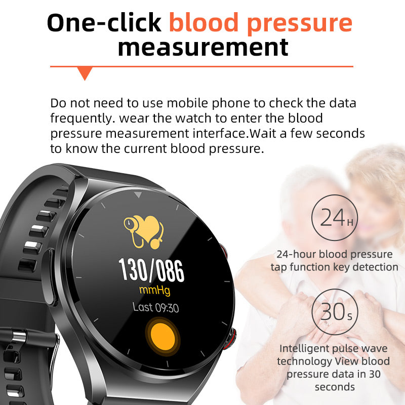 Easy Use Health Tracker Smartwatch Blood Pressure Monitor
