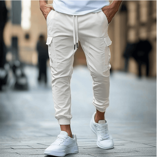 Comfortable Elastic Cargo Trousers for Men - Luxivelle