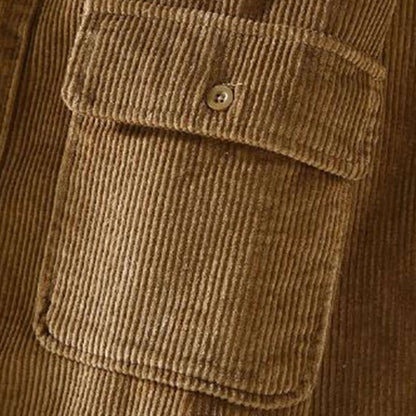 Rugged Corduroy Fleece Lined Mens Jacket