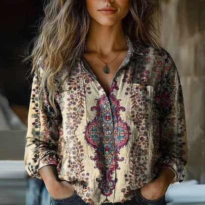 Leith | Floral Print Vintage Blouse