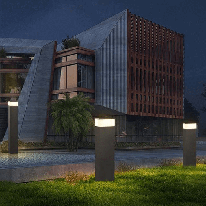 Outdoor Solar Powered Rectangular Lamp