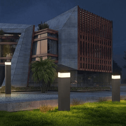 Outdoor Solar Powered Rectangular Lamp