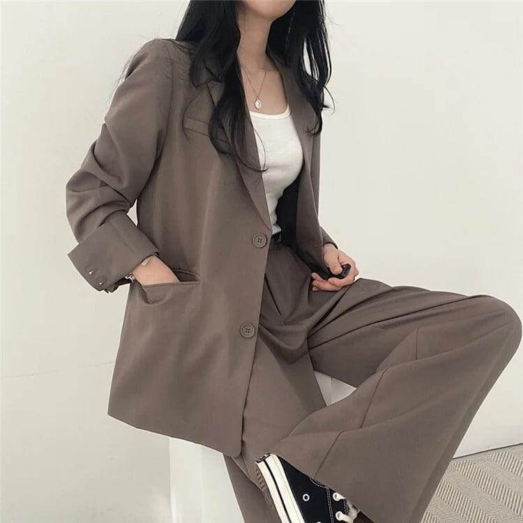 Classic Fit Jacket and Trousers Suit Set