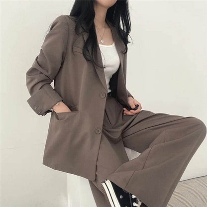 Classic Fit Jacket and Trousers Suit Set