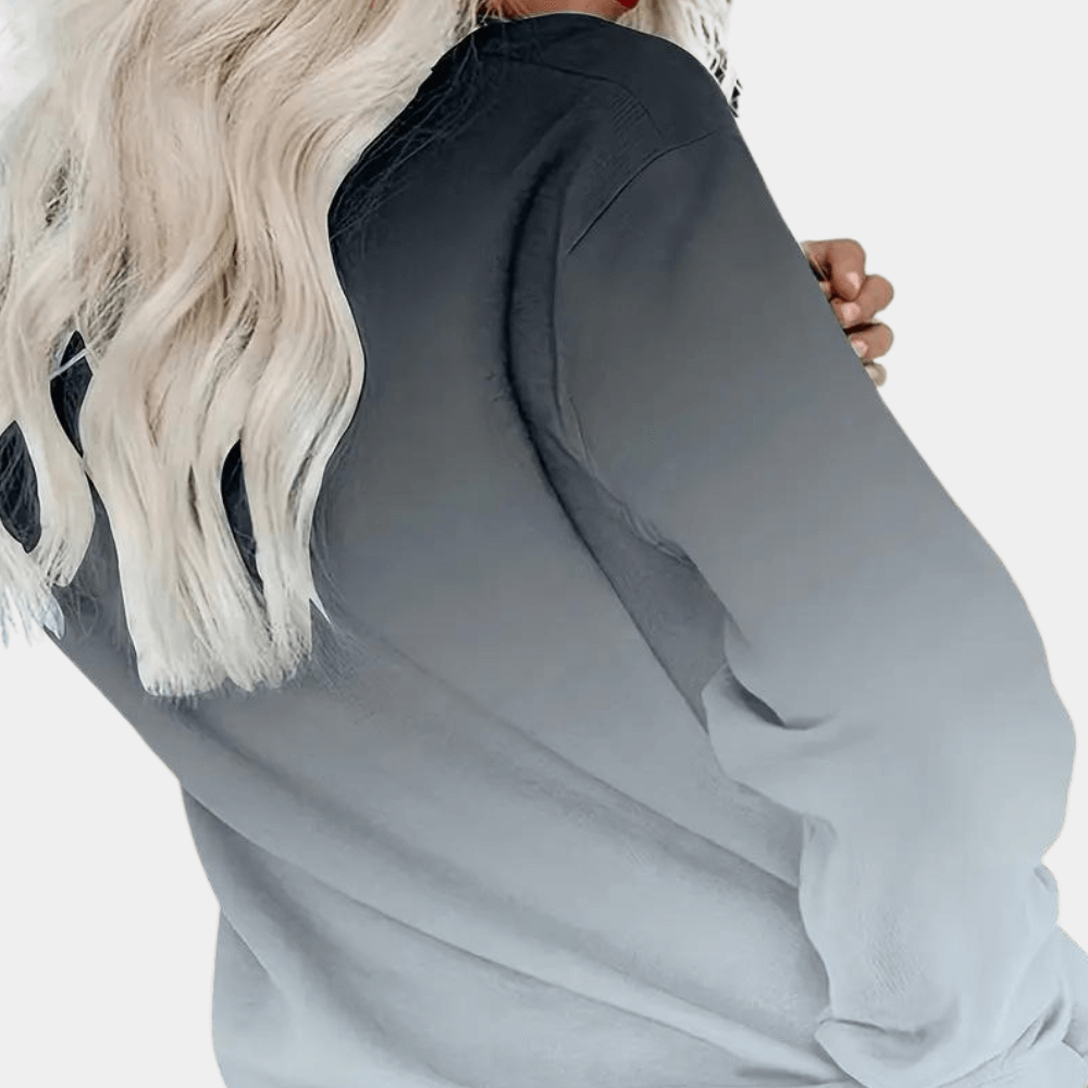 Fashionable Ombre Women's Sweatshirt