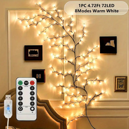 Flexible USB Tree Table Lamp with 8 Color Modes