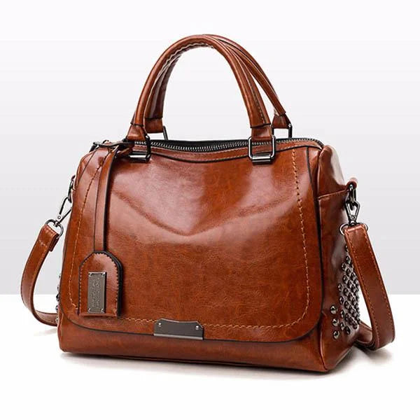 Stylish Women's Leather Tote Shoulder Bag