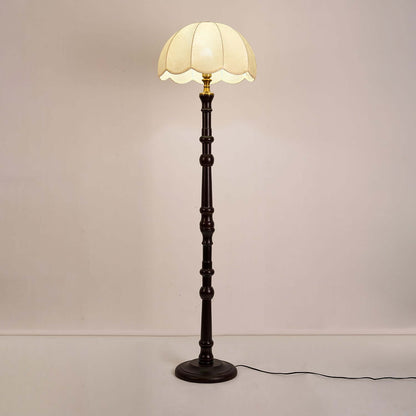 Classic Wood Table Lamp with Linen Shade