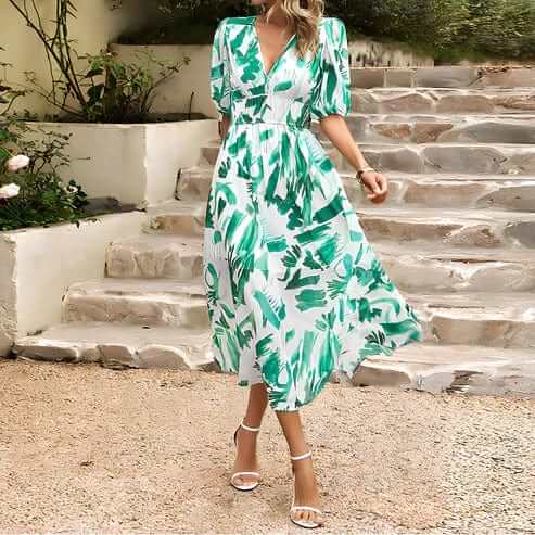 Chic Knee Length Dress - Classic Style