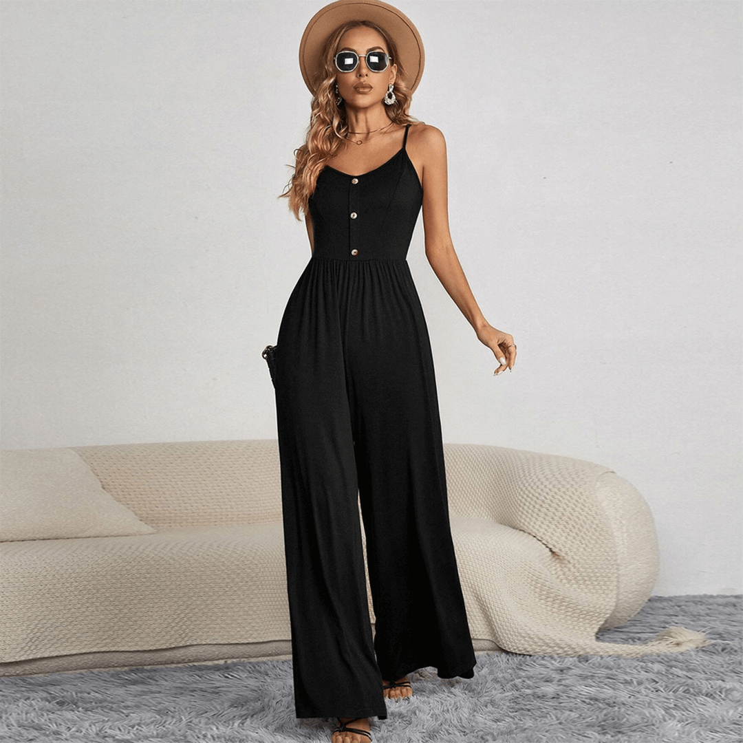 Loose Fit Womens Button Up Romper