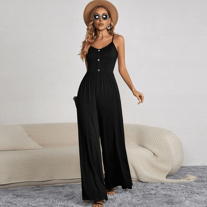 Loose Fit Womens Button Up Romper