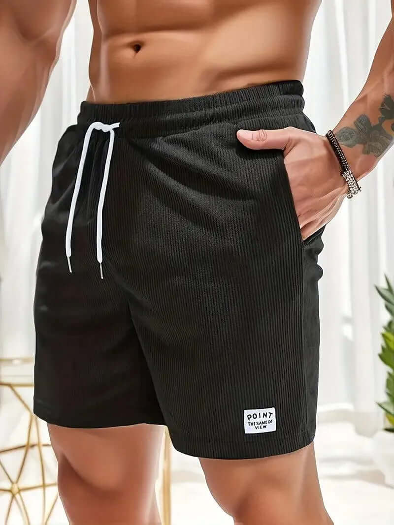 Men's Breathable Summer Shorts with Elastic Waist