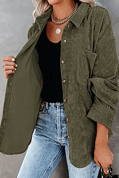 Casual Loose Fit Women's Long Sleeve Top
