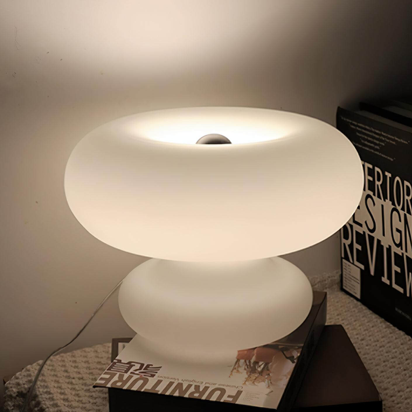 Stylish Metal Base Round Desk Lamp