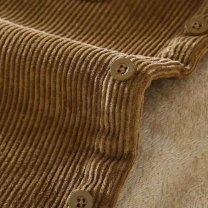 Rugged Corduroy Fleece Lined Mens Jacket