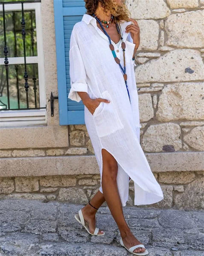Comfortable Knee Length Summer Dress - Luxivelle