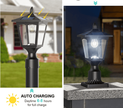 Rustic Black Garden Lantern Outdoor Light