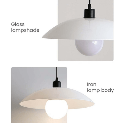 Sleek Clear Glass Hanging Light Fixture