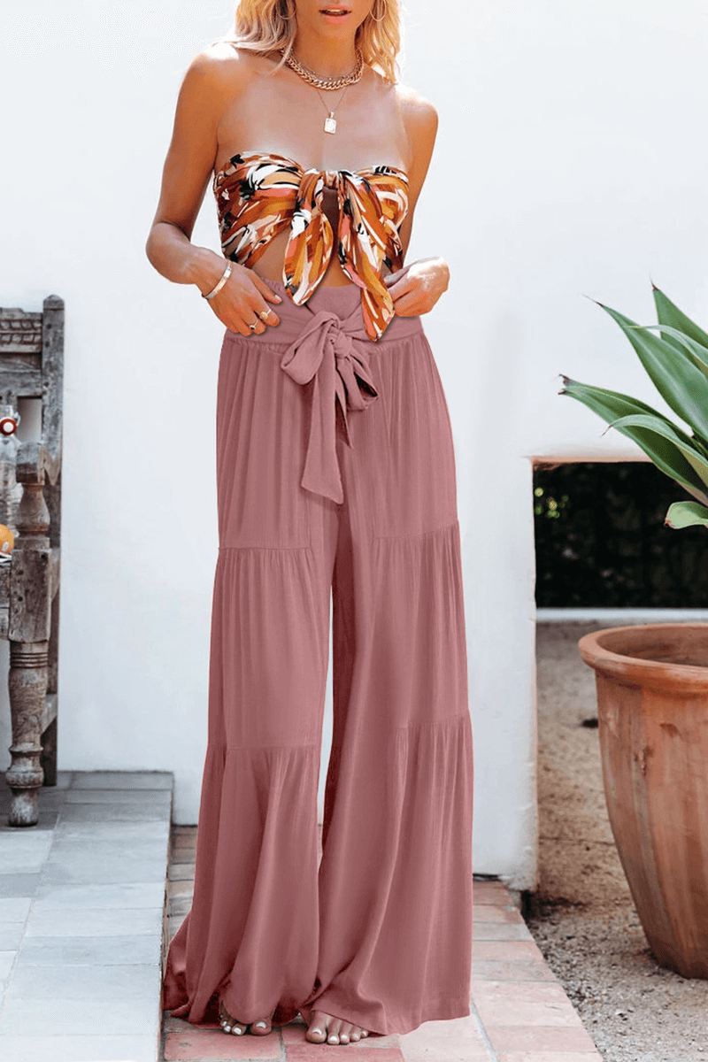 Comfortable Women's Relaxed Fit Wide Leg Trousers
