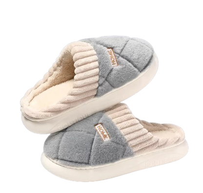 Warm Insulated Women's Slipper Shoes with Grip Soles