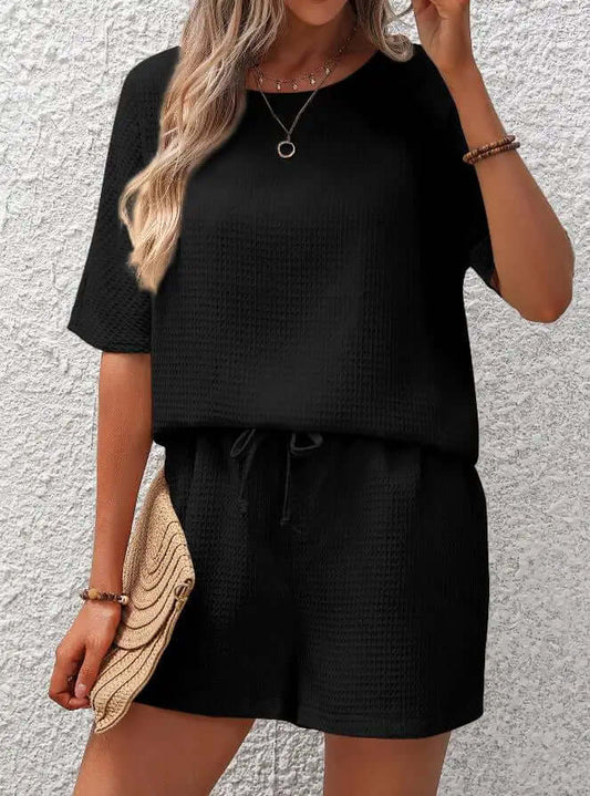 Comfortable Casual 2 Piece Loungewear Set - Luxivelle