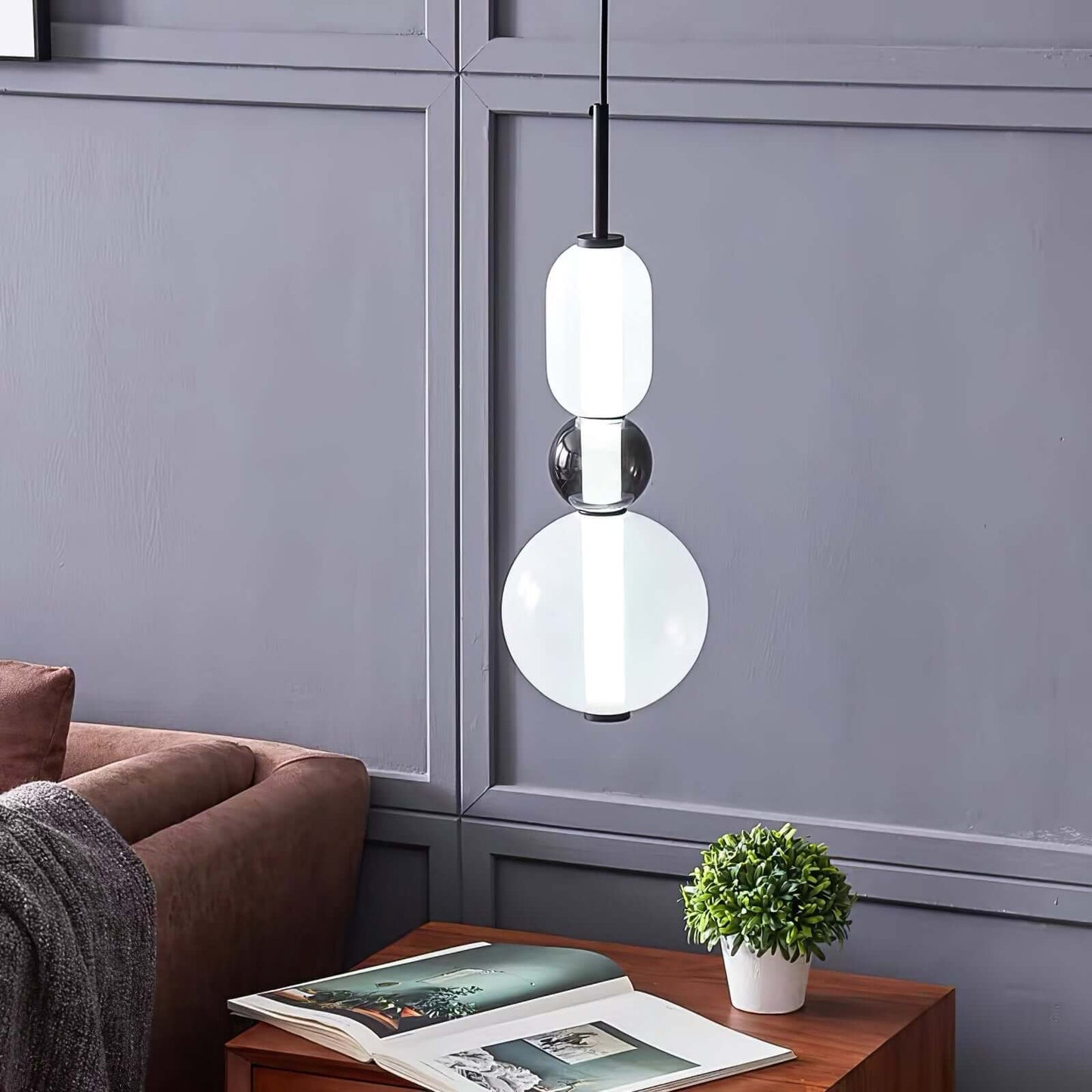 Vibrant Glass Drop Ceiling Light