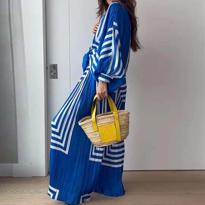 Vintage Inspired Women's Long Sleeve Top Set