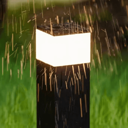 Outdoor Solar Powered Rectangular Lamp