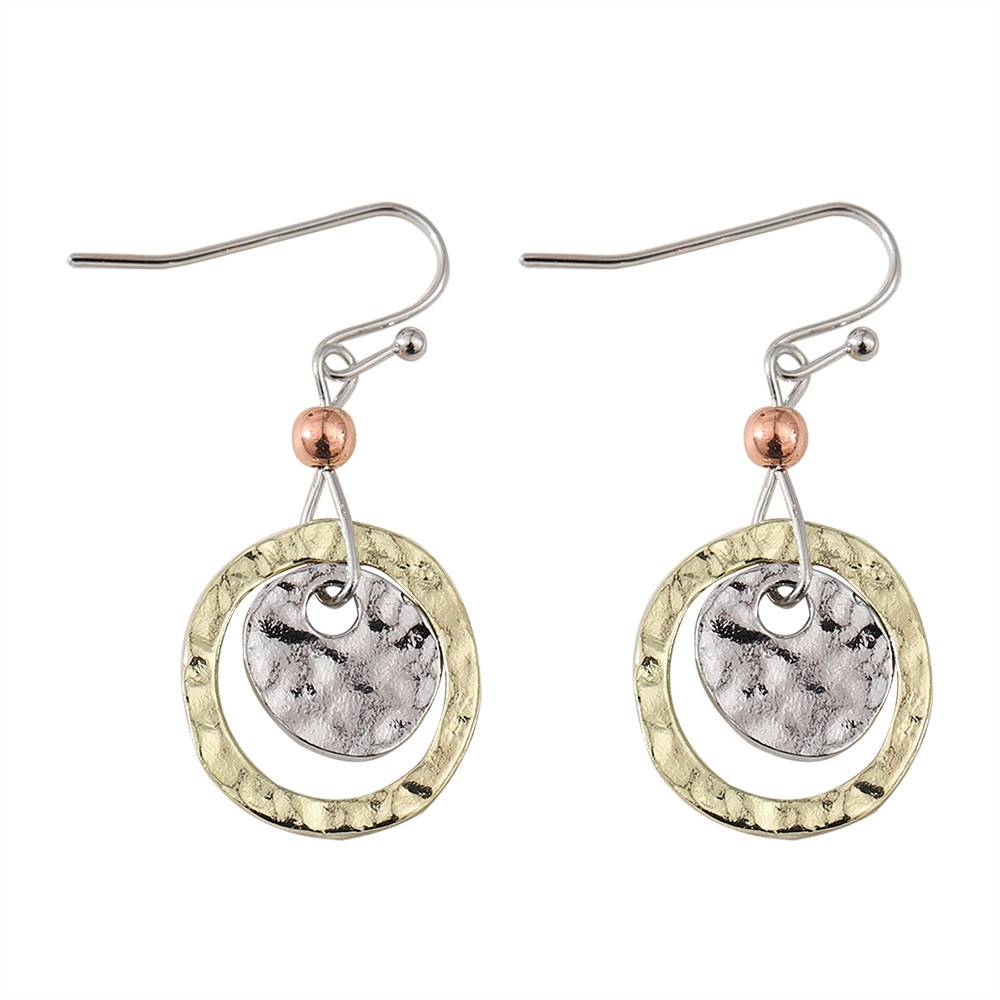 Vintage Circle Drop Earrings - Luxivelle