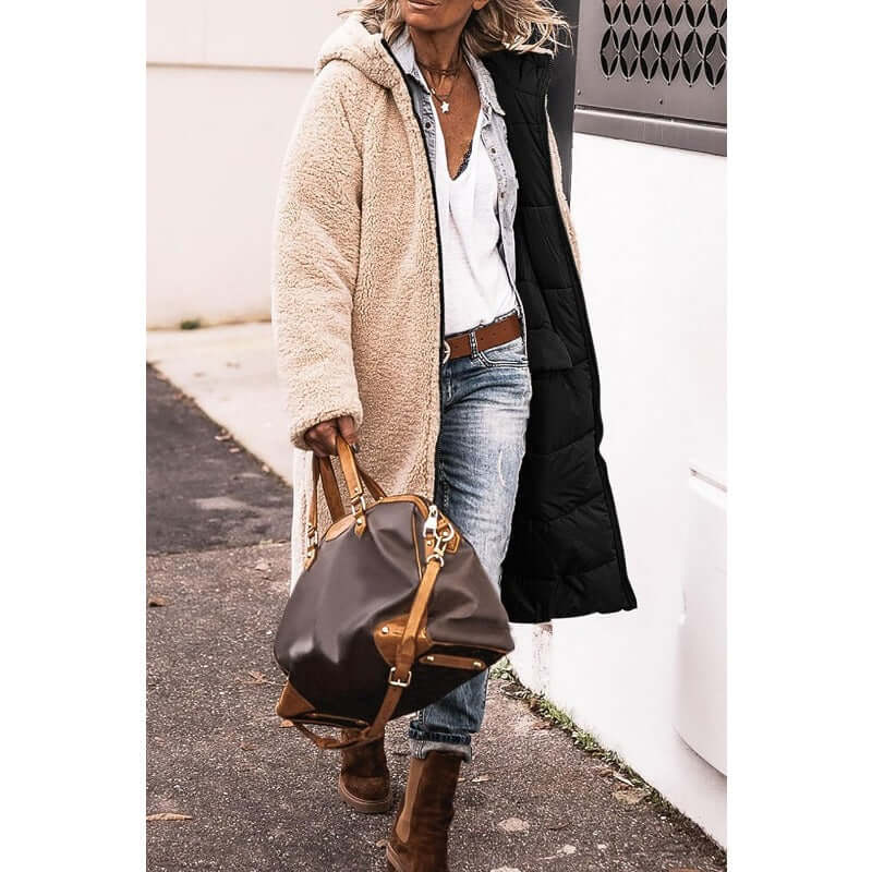 Warm Double Sided Women's Parka Coat