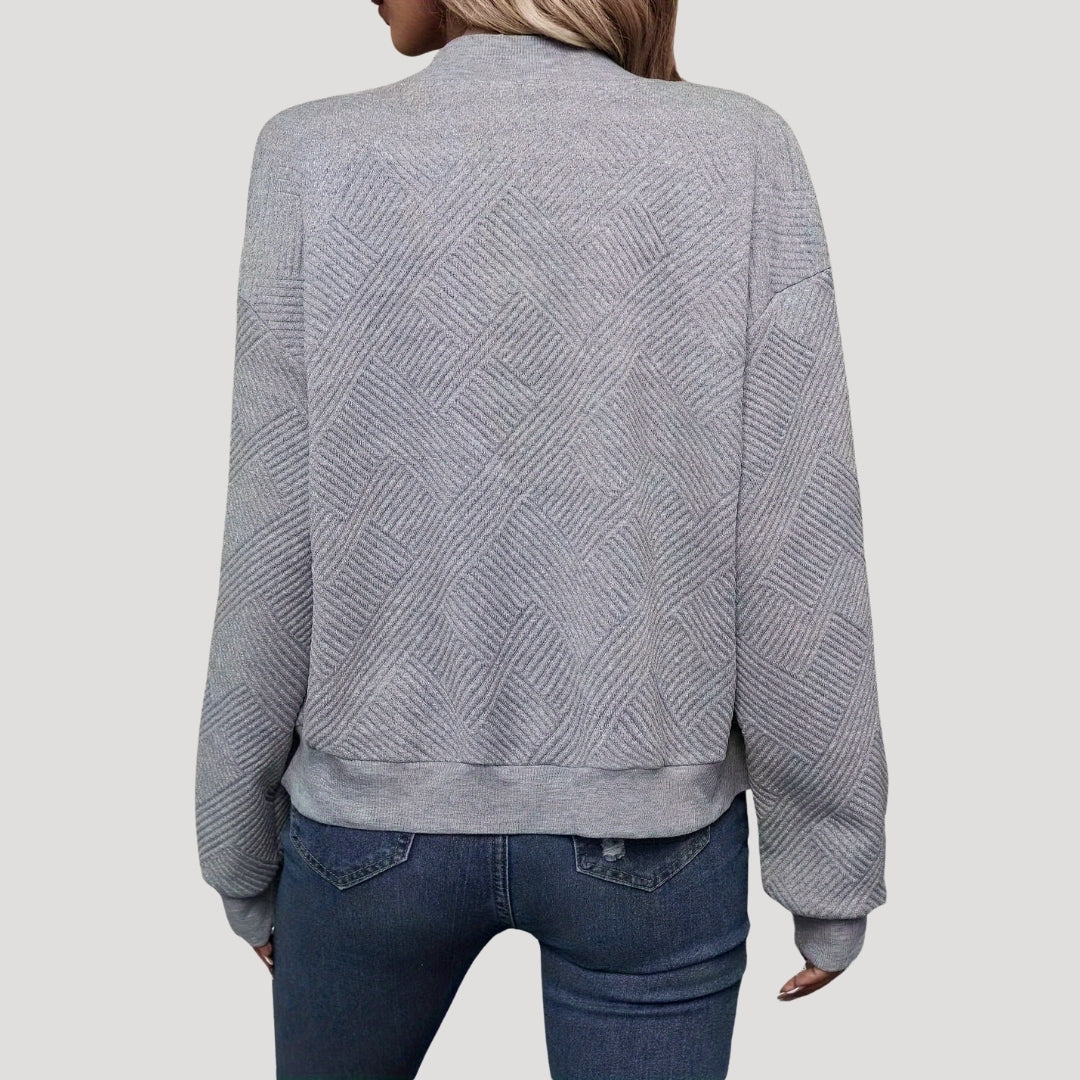 Slim Fit Women's Zip Up Bomber Jacket
