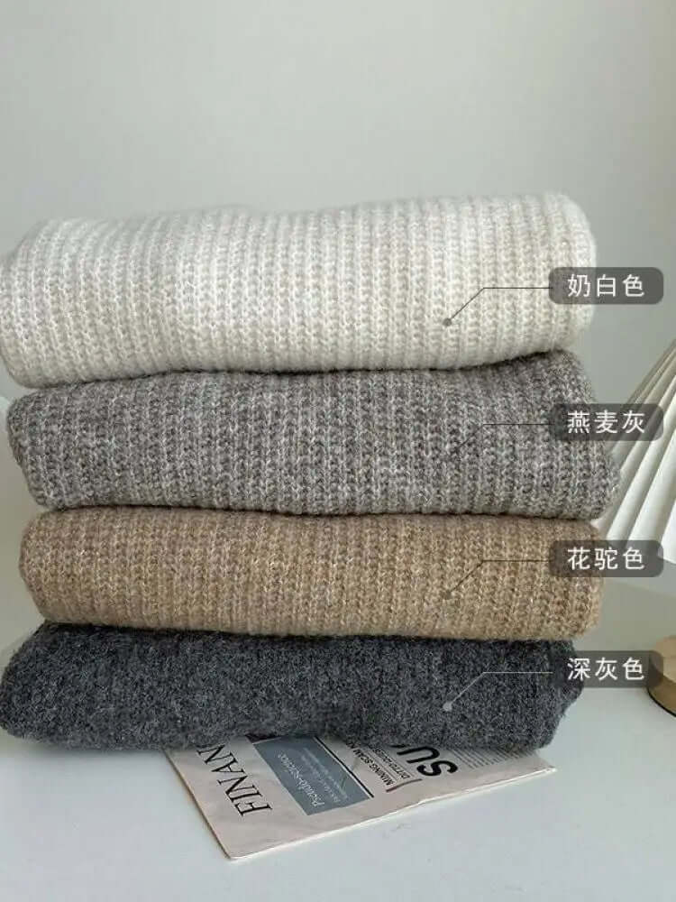 Cozy Large Cable Knit Women's Sweater
