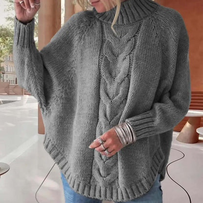 Cozy Oversized Turtleneck Wool Winter Sweater
