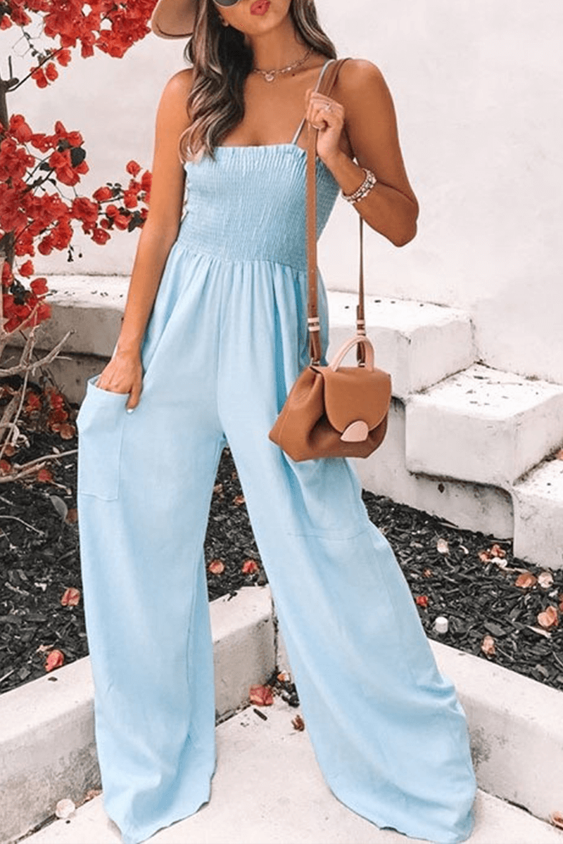Loose Fit Tank Style Jumpsuit