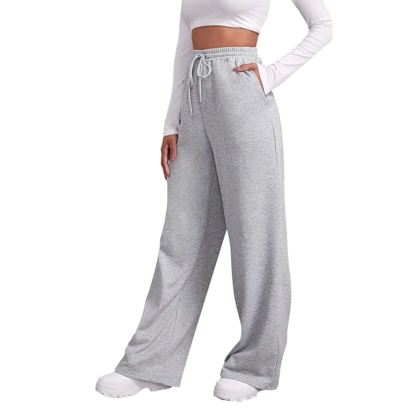 Comfortable Elastic Waist Women's Trousers