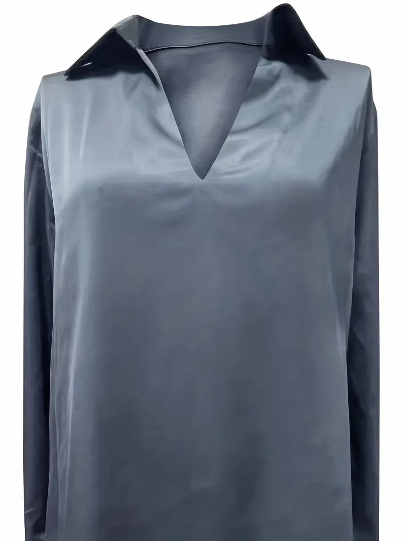 High Quality V Neck Women's Blouse