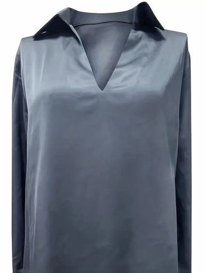 High Quality V Neck Women's Blouse
