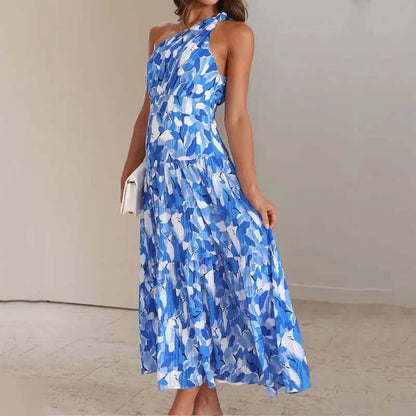 Stylish One Shoulder Evening Gown