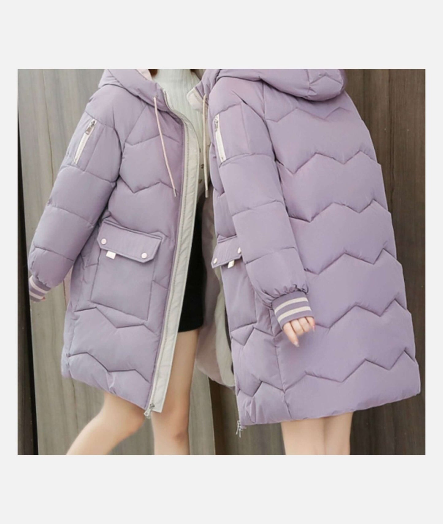 Ladies Warm Waterproof Parka Coat
