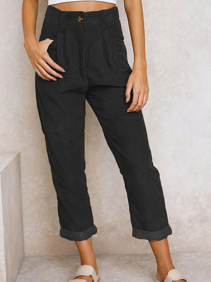 Maple | Corduroy trousers with straight legs