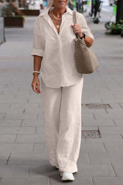 Ladies Classic 2-Piece Fold Down Collar Suit - Luxivelle
